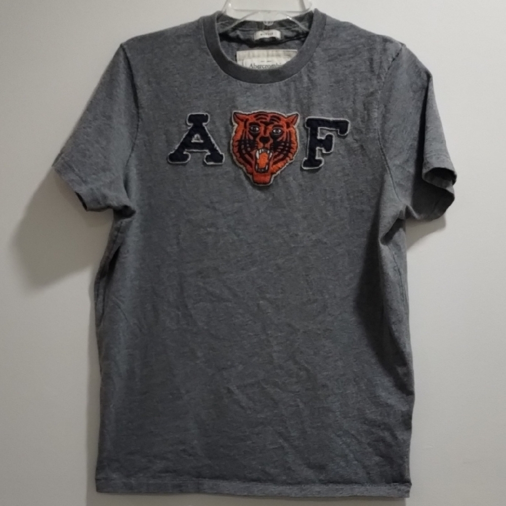 A&F Gray Tiger Muscle Shirt